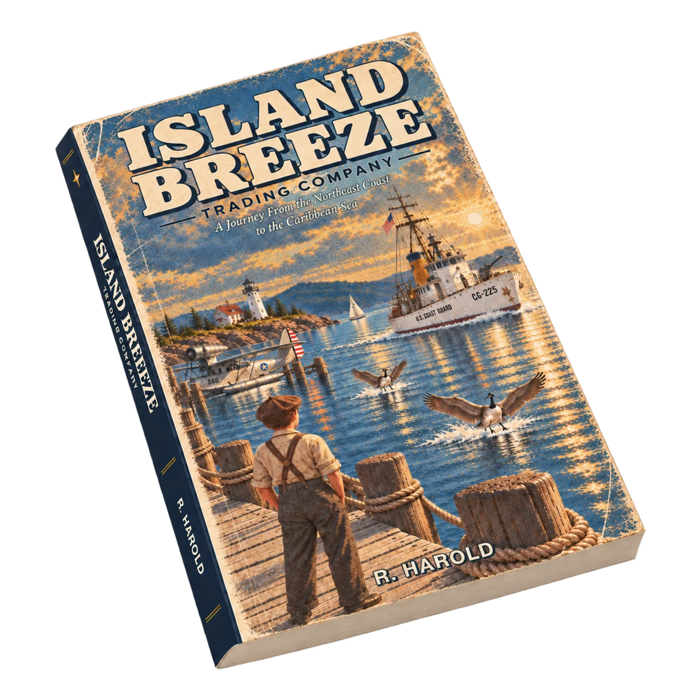 Island Breeze Trading Company paperback lying at an angle